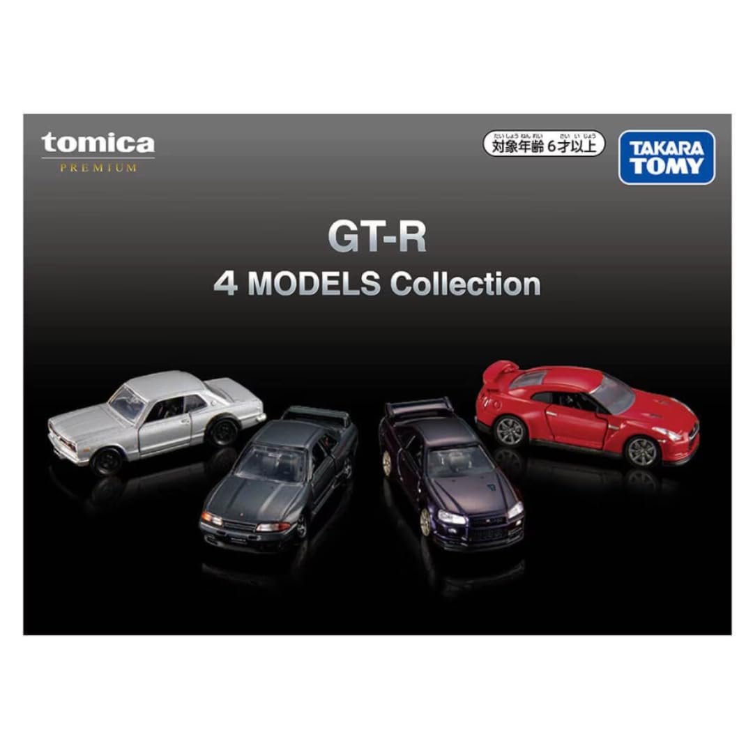 Томика Премиум 4 Модели Коллекция R32 R34 R35 Хакосука Миниатюрный Автомобиль Томика Игрушечный Автомобиль Подарок GT-R [Takara Tomy] (Городской пейзаж / / / PGC10)