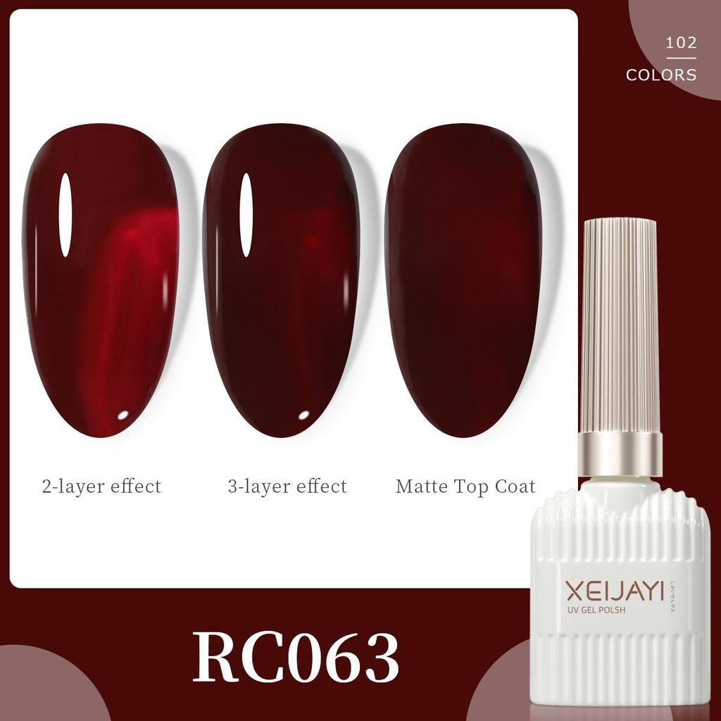 Ankela Red Series Cherry Wine Nail Gel 2025 - Professional Whitening Style for Nail Salons