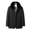 Lambskin Cotton-Padded Jacket for Middle-Aged Men and Seniors