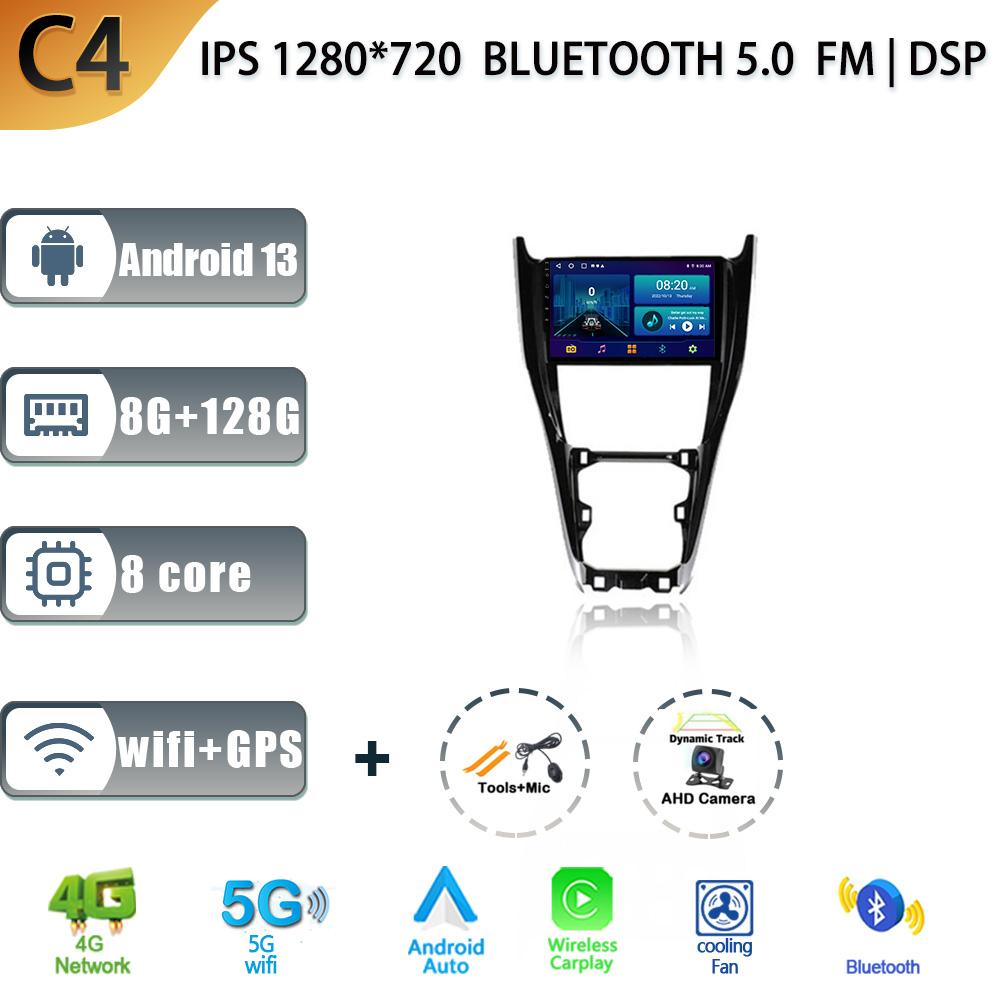 Android 13 For Toyota Harrier XU60 2013 - 2020 Auto Radio Car Multimedia Player Navigation Screen WIFI  Carplay Stereo Head Unit