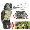 1pc Degree Realistic 360 Rotating Bird Repellent Owl Prowler Decoy Protection Repellent Pest Control Scarecrow Garden Yard Decor