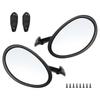 26-27 Style Left & Right Car Classic Retro Door Wing Side Mirror Rearview Vintage Universal Black