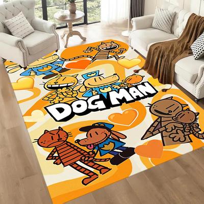 Dog Man Square Rugs Are a Great Choice for Living Rooms, Bedrooms, Home Décor, and As Gifts.