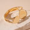 European and American Metal Sense Irregular Geometric Double-layer Open Bracelet Exaggerated Simple Heavy Industry Jewelry 