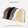 Women's Woolen Beanie: Warm, Knitted, and Versatile for Autumn/Winter - Perfect for Large Head Circumference and a Flattering Small Face Look.