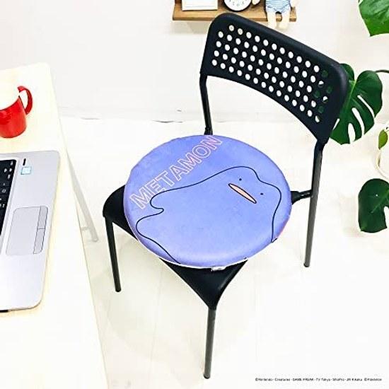 MORIPiLO Cushion Chair Low Rebound Pokémon BIG Monster Ball Ditto Goods Plush Purple 40x40x4cm Morishita Pillow 370809