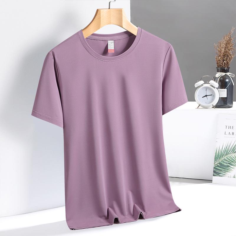 2025 Women's Quick-Dry Ice Silk Round Neck T-Shirt - Summer Outdoor Sports with Mugwort Mosquito Repellent
