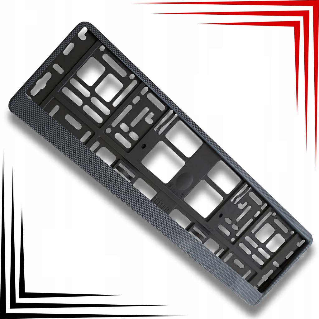 HP Carbon Black Foil License Plate Frames Set