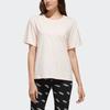 Adidas Logo Print Sports Casual T-Shirt Women Tops Pink GK3332
