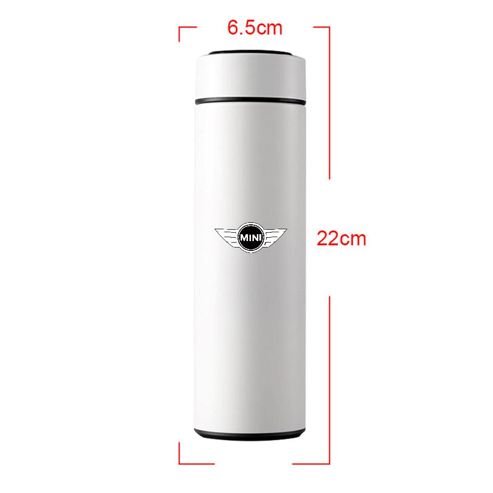 Stainless Steel Car Smart Thermos Mug Temperature Display Thermal Cup Bottle For MINI Cooper JCW WORKS S R55 R56 F55 F56 R57 R58 Zbfhp66