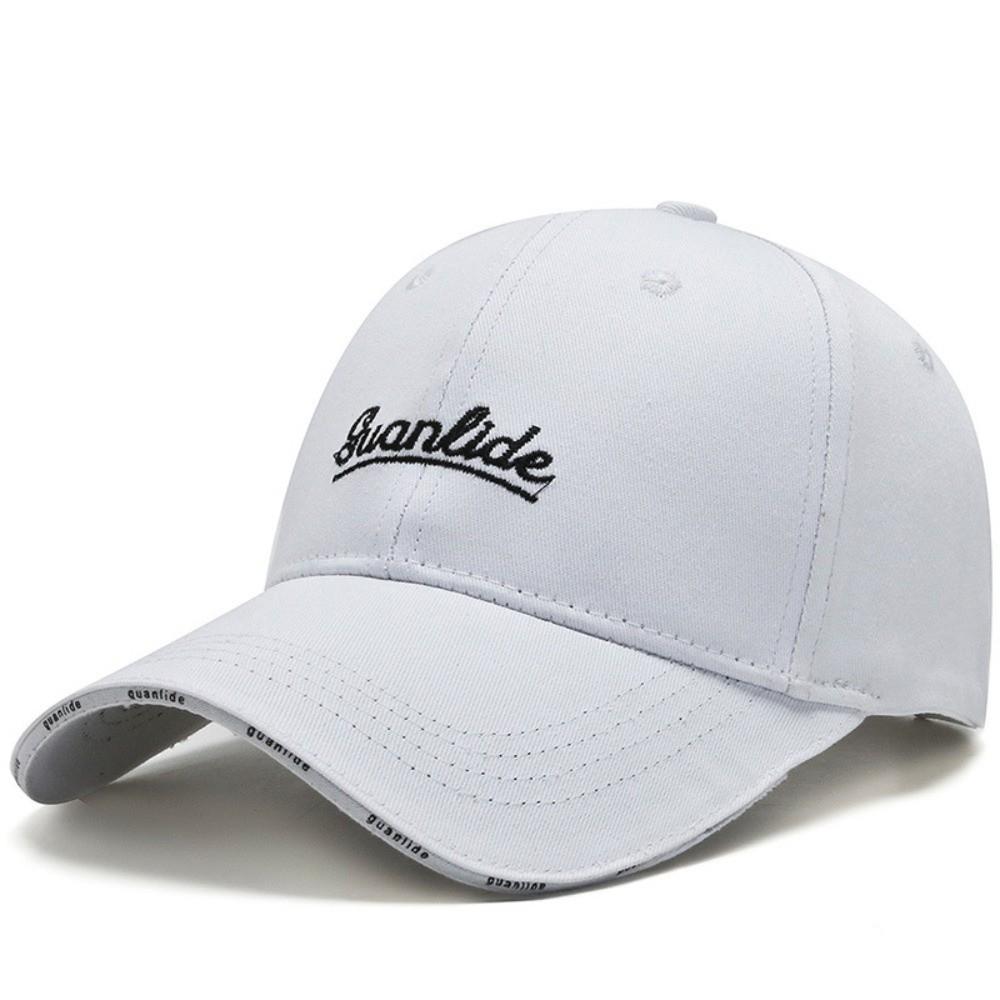 New Adjustable Baseball Cap Breathable Soft Top Peaked Cap Embroidered Design Wide Brim Cap for Spring Summer Season