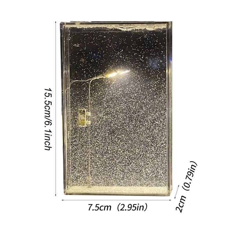 Small Night Light Snow Scene Street Light DIY Kit Creative Snowy Night Flowing Night Light Handmade Material Package Best Gifts