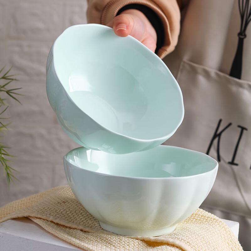 Nordic Style Jingdezhen Ceramic Noodle Bowl Set