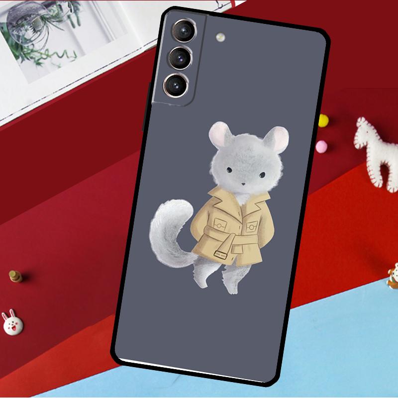 Cute Cartoon Chinchilla Funda For Samsung Galaxy S26 S25 S24 S21 S22 S20 Ultra S9 S10 Plus S23 FE S25 FE Phone Case