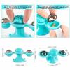 Cat Windmill Toy Funny Massage Rotatable Cat Toys with Catnip LED Ball Teeth Cleaning Pet Products