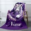 Moon Tiger Customize Your Name Blanket Warm Comfortable And Soft Blankets Are Suitable For Home Lunch Break Blanket Office Sofa Sofa Gift To Relatives