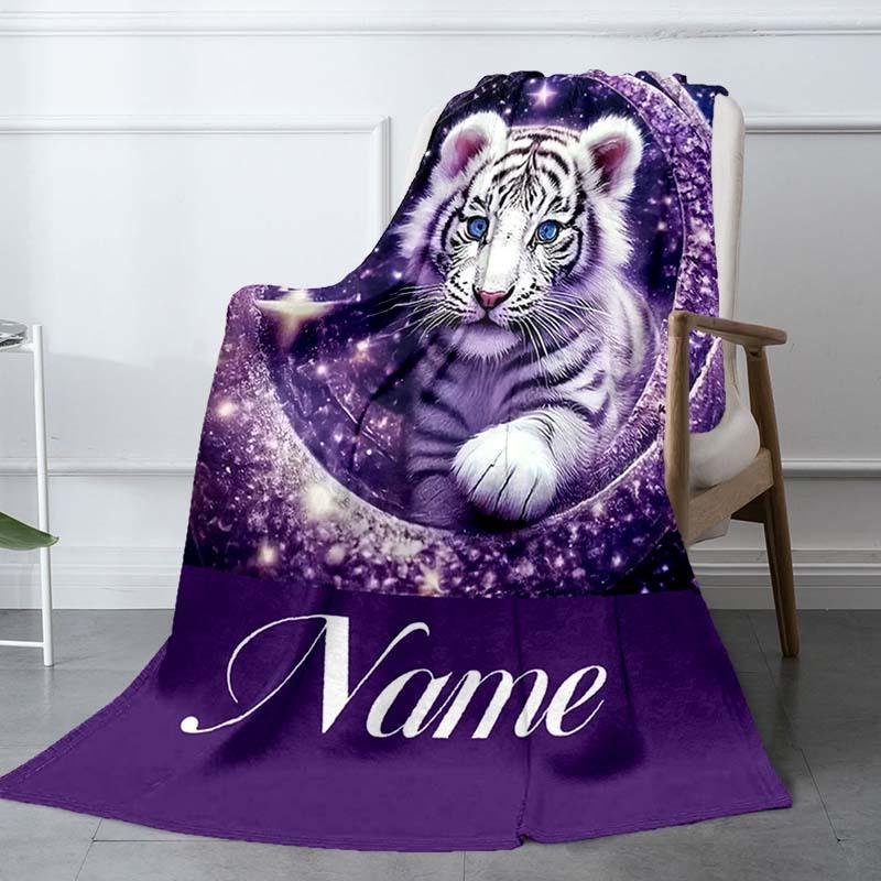 Moon Tiger Customize Your Name Blanket Warm Comfortable And Soft Blankets Are Suitable For Home Lunch Break Blanket Office Sofa Sofa Gift To Relatives