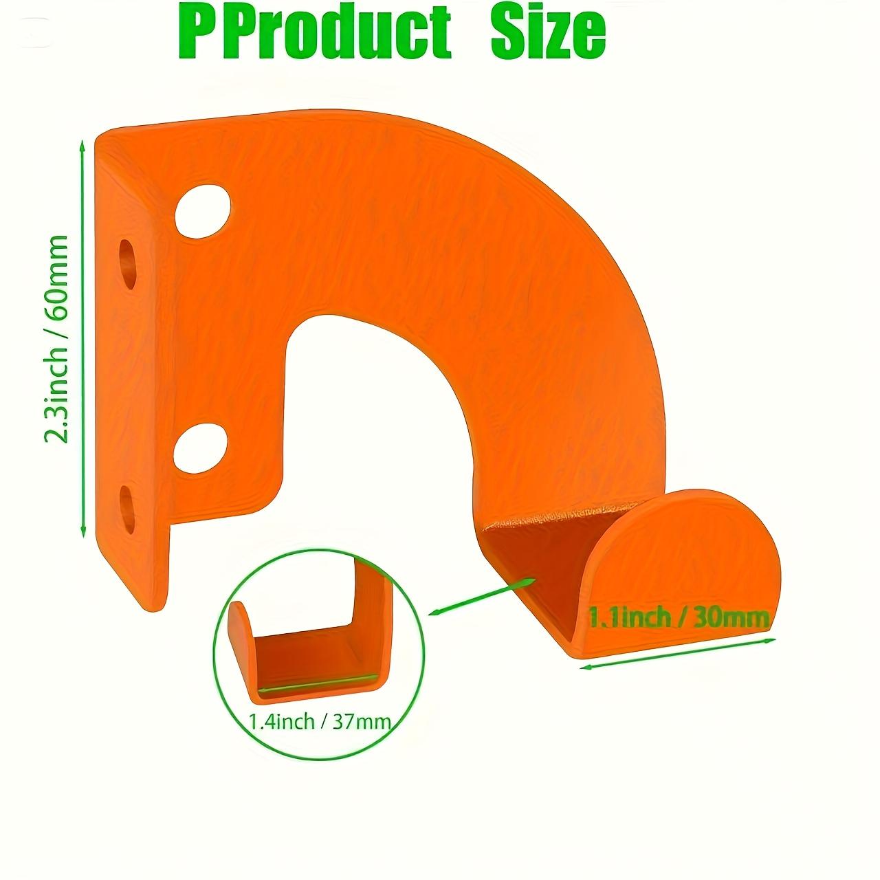 

1 шт. Металлическая настенная полка для инструментов - Органайзер для гаража и сада с винтами и распорным дюбелем, Промышленная плавающая полка - для гаража, улицы, мастерской оранжевый