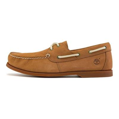 Comfortable Low Top Two Eye Casual Boat Shoes Men Shoes Brown A2HEMA68