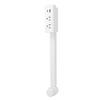 Outlet Extender Stick with 2 AC Outlets USB A Type C Ports 90 Degree Rotating Extendable 17 27in for Nightstands Sofa