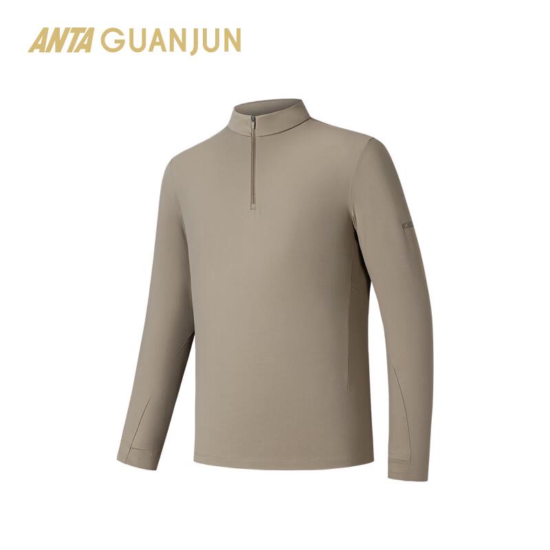 Anta Champion All-Weather Men s Brushed Half-Zip Long-Sleeve T-shirt L