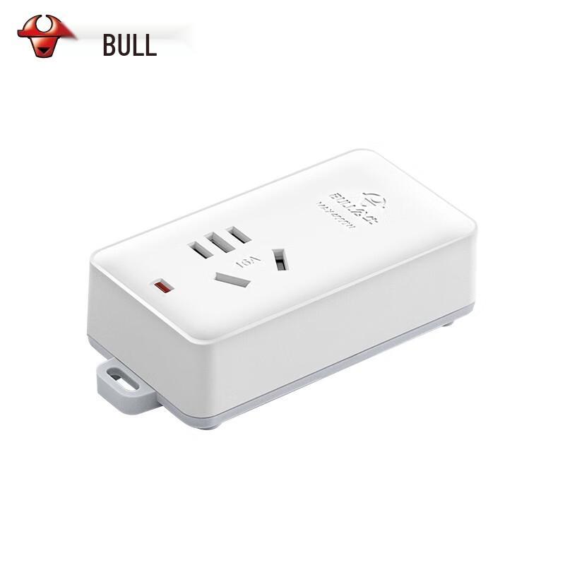 BULL 16A Heavy Duty 1-Gang Socket CN plug (adapter included)