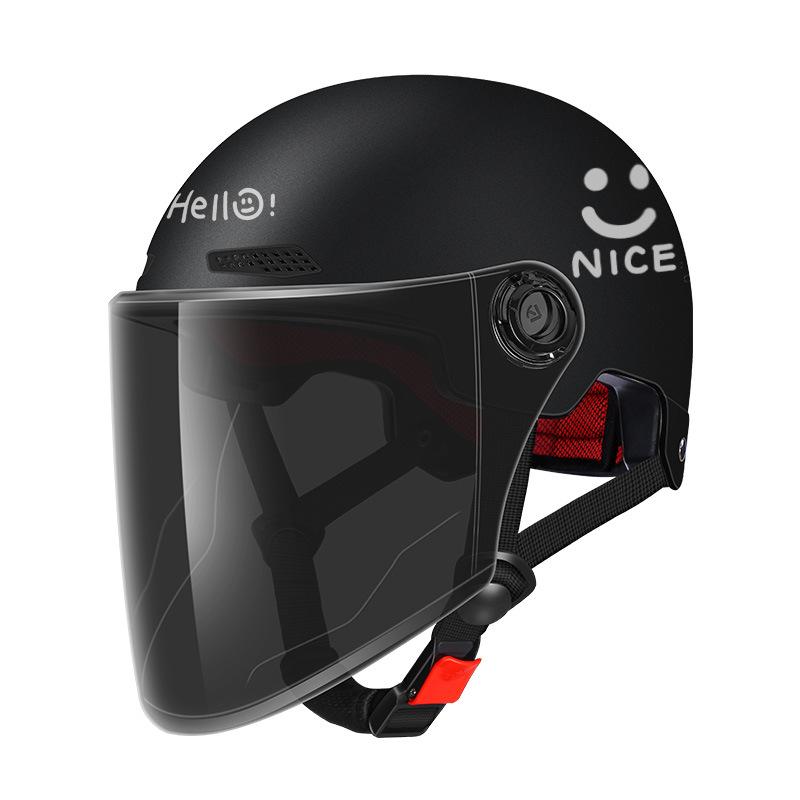 Cycling Helmet, Electric Vehicle Women's New National Standard Summer Sun Protection Motorcycle Men's Safety Helmet Summer Four Seasons Half Helmet
