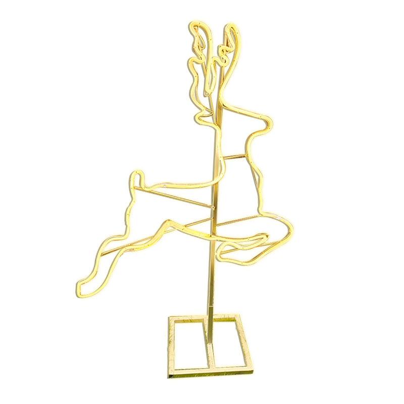 LED Christmas Deer and Cart Outdoor Decorative Lights