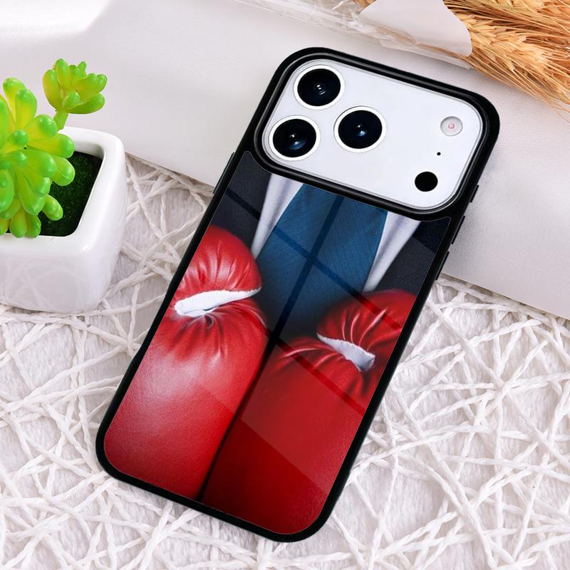 Boxing Gloves Hanging On a Wall Phone Case for iPhone 17 Air 16 15 11 12 14 13 Pro Max Shockproof Cover