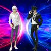 Psycho-Pass 18cm Anime PVC Modellfigur Makishima Shougo & Kougami Shinya Sammler-Schreibtischornamente Coole Mann-Figuren