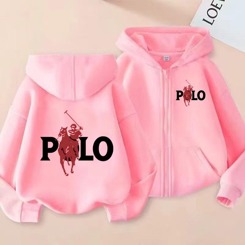 Kids Zipper Style Cardigan Coat Fashion Letter Loose Sweatshirt Toddler Boy Girl 3-14 Yrs Hoodie Casual Brand Sports Top Clothes
