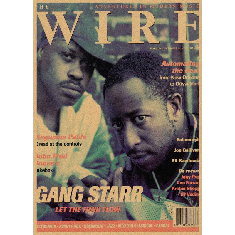 

Retro Rap & Hip Hop Group Kraft Paper Poster for Bar or Cafe Decor White card paper (non-adhesive) 30*42 cm