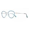 Smartbuy Collection Fashion Unisex Eyeglasses Full Rim Oval Blue Gunmetal Mtr 93g