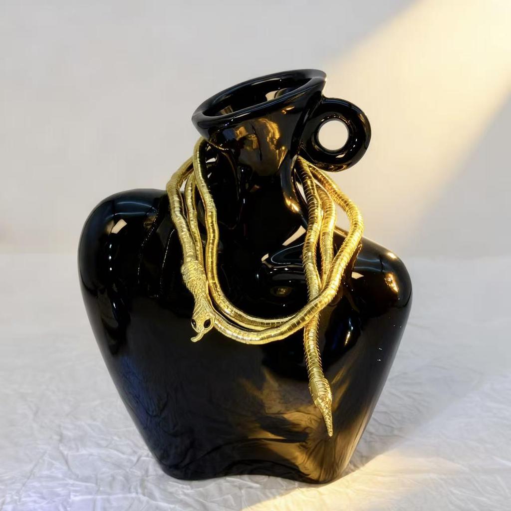 Cross-border Punk Snake Chain Choker Bracelet - Versatile, Advanced Snake Head & Tail Design for Women