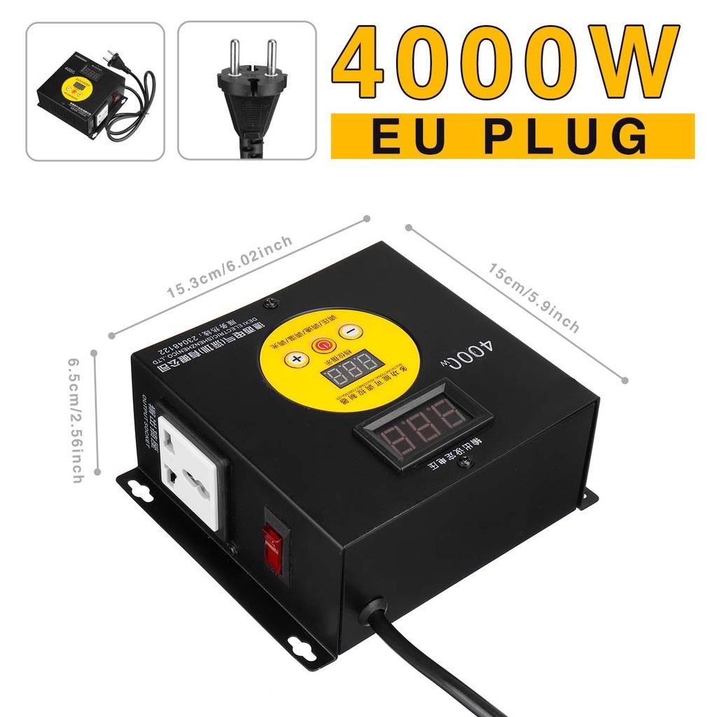 2500W 220V Voltage Regulator AC Compact Variable Speed Voltage Controller Portable Voltage Adjuatable Dimmer