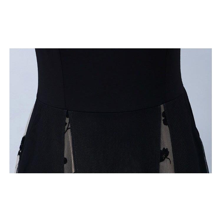 Summer V-neck Lace Dress Elegant Waist Tie Midi A-Line Dress Fashion Women Clothing