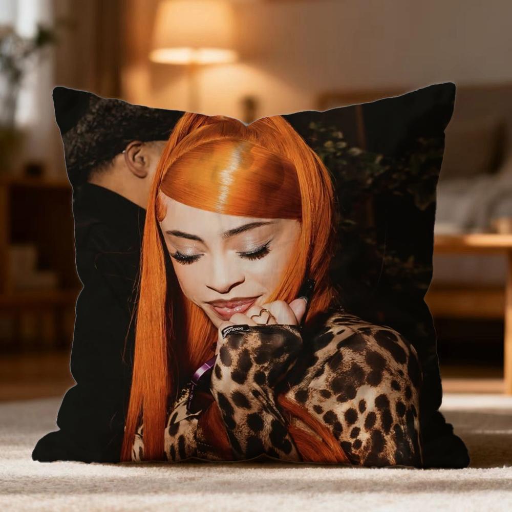 Hot IIce Spiceew Cushion Cover Soft Washable Pillow Case Multi-Scene for Couch Bed Travel Office Use