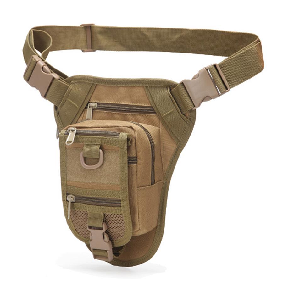 Camouflage outdoor sports waist bag training leg bag large capacity waterproof mountaineering waterproof multifunctional bag