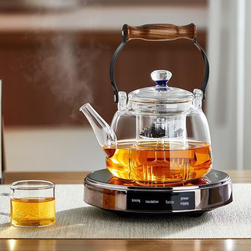 YIHUTEA Manxu Handle High-Temperature Glass Teapot