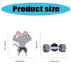 Fitness Themed Cute Mouse Pin Funny Fitness Mouse Enamel Pin Comfortable Fashion Barbell Lapel Pin Accent
