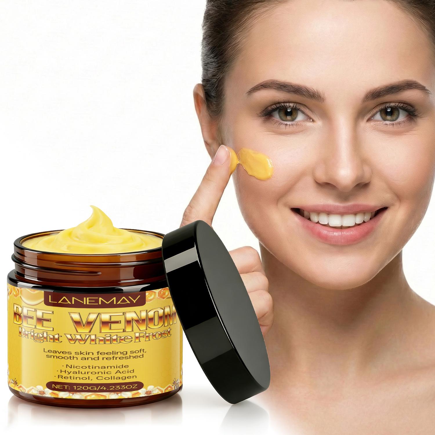 

Bee Venom Bright White Frost-Provides Hydration And Moisture-Leaving Skin Soft And Comfortable-Suitable For All Skin Types, 120g