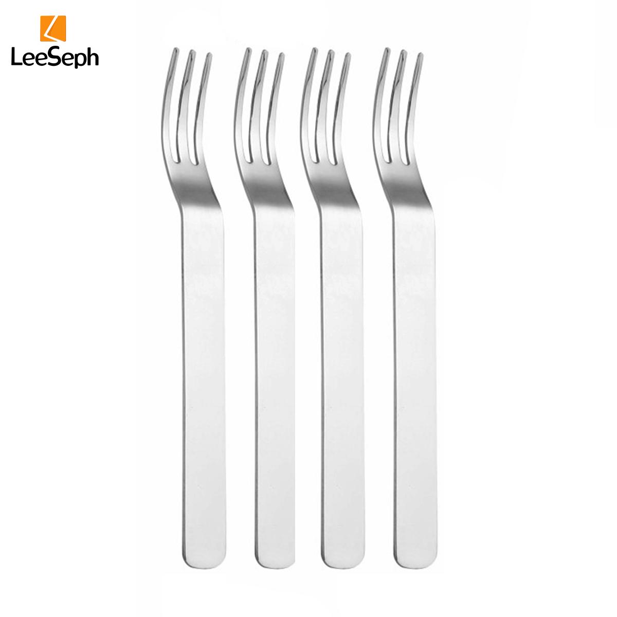 

Набор вилок для фруктов из нержавеющей стали Leeseph, набор вилок для десертов, вилки для закусок, мороженого, торта, для званых ужинов, Дня благодарения, Рождества