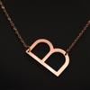 Kvinne 26 engelske bokstaver Ornament Ripple Chain Personlig brevkjede
