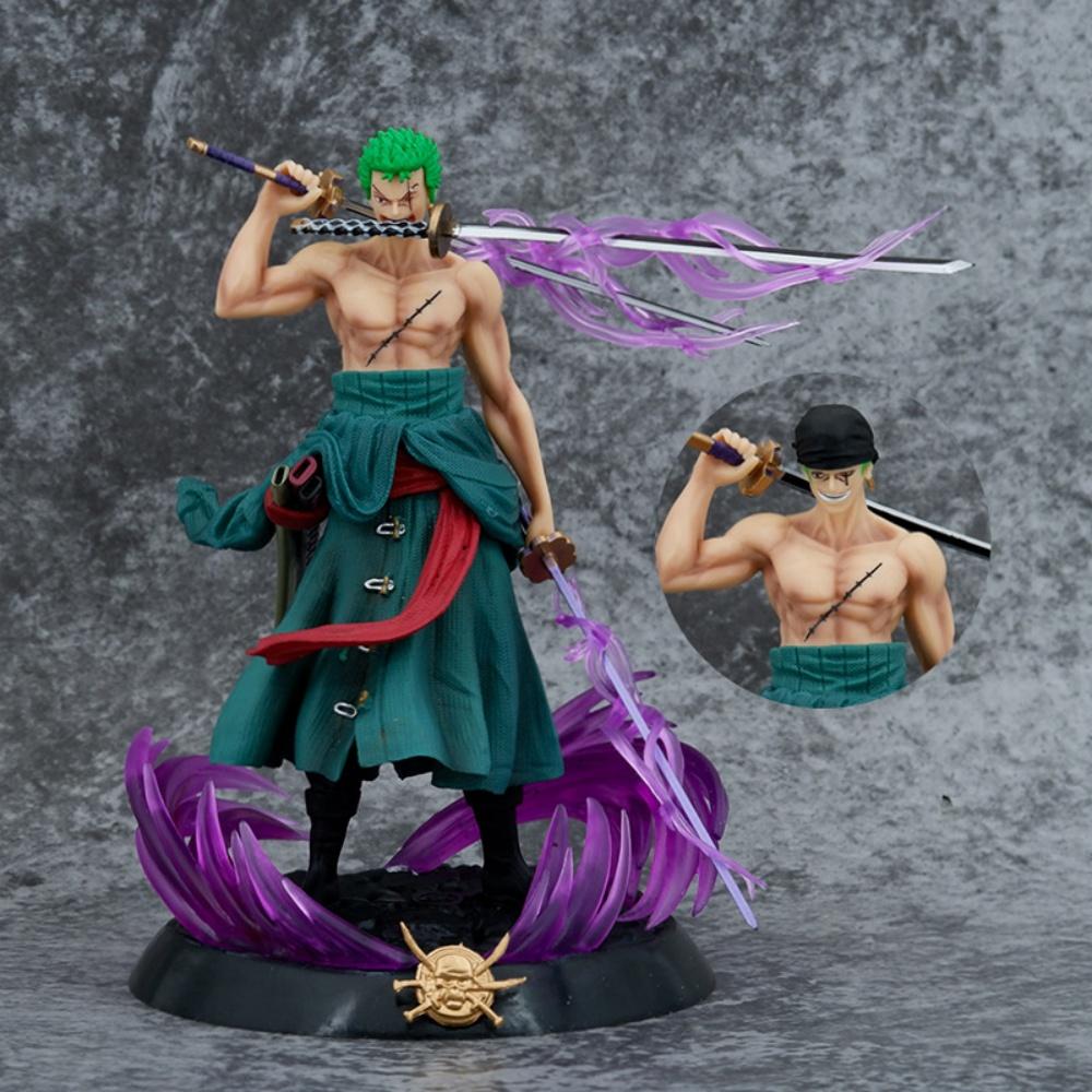 21cm Figure Bath Blood Roronoa Zoro PVC Figure Collection Model Anime Birthday Gifts