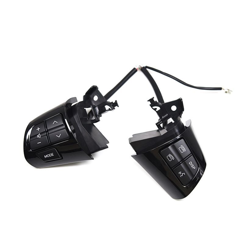Steering Wheel Audio Control Button Cruise Switch Parts Accessories For Toyota Corolla / / Altis 2010-2013 Bright Black