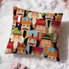 Popular Nutcracker Cushion Cover Soft Washable Pillow Case Multi-Scene for Couch Bed Travel Office Use