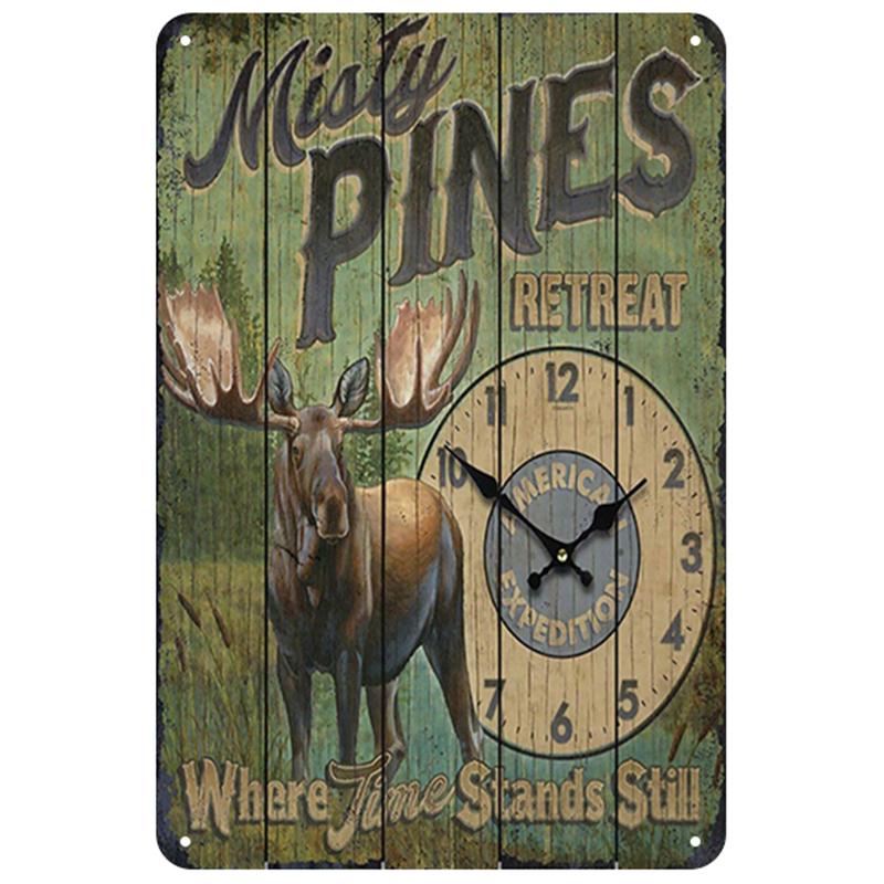 Deer Plaque Metal Vintage Tin Sign Metal Poster Pin Up Shabby Home Decor Signs Bar Cafe Resaurant Decoration Iron Painting