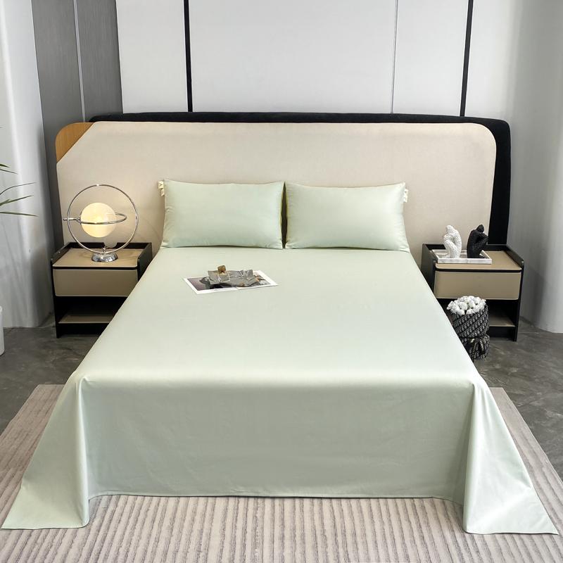 Cotton Bed Flat Sheet for Double Bed Plain Solid Color Top Sheets Single/Queen/King Flat Bedsheets Home Bed Linen Sheets