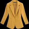 Women's Spring and Autumn Solid Colour Short Small Suit Jacket Suit Formal Wear Lapel Coat