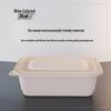 Eco-Friendly Corn Starch Square Disposable Food Container